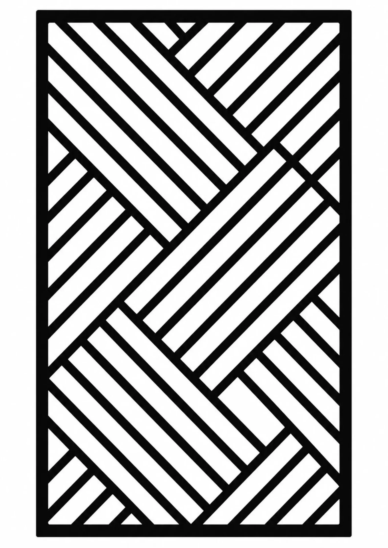 Herringbone parquet pattern